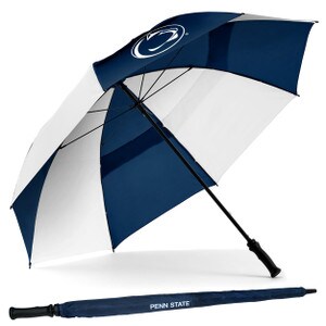 navy and white golf umbrella with Penn State Athletic Logo